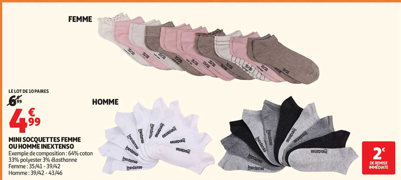 Mini socquettes Inextenso