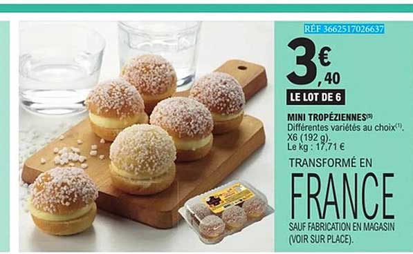 MINI TROPEZIENNES