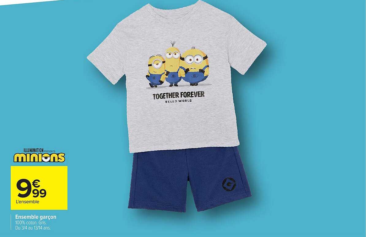 Minions Ensemble garçon
