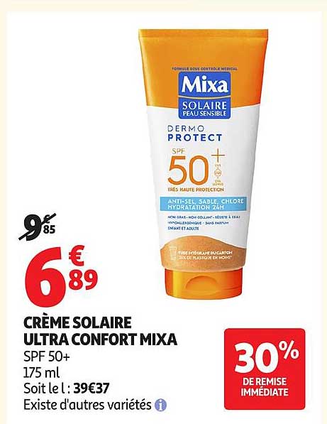 Mixa Crème solaire ultra confort
