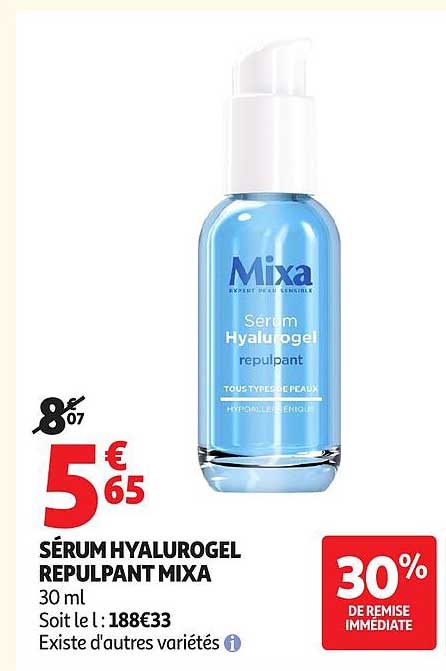Mixa Sérum Hyalurogel repulpant
