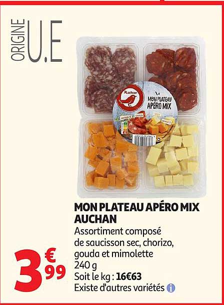 MON PLATEAU APÉRO MIX AUCHAN