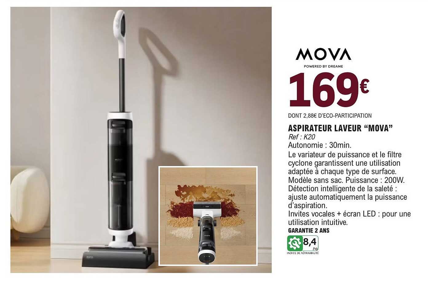 MOVA ASPIRATEUR LAVEUR