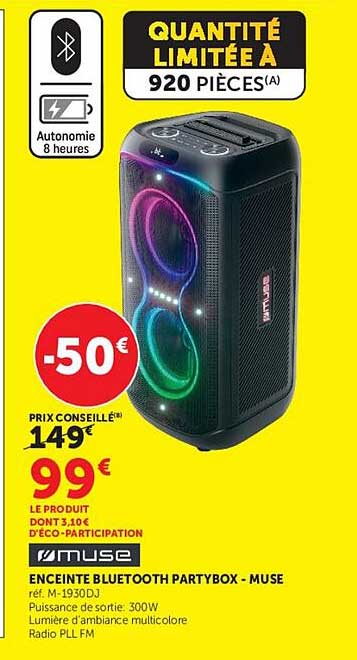 MUSE ENCEINTE BLUETOOTH PARTYBOX