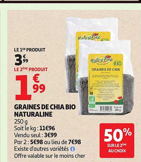 Naturaline Graines de chia Bio