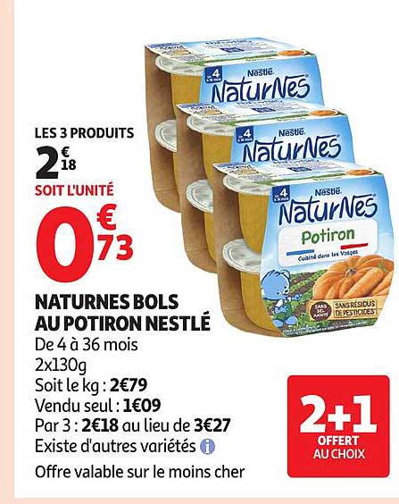 NaturNes Bols au potiron Nestlé