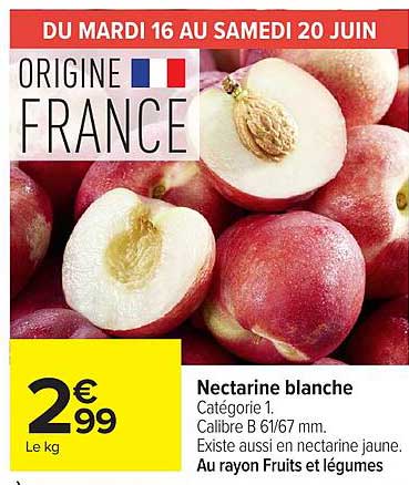 Nectarine blanche