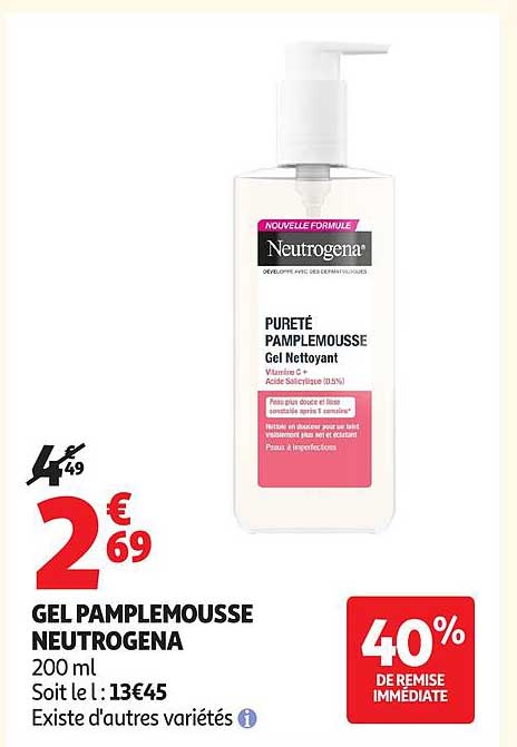 Neutrogena Gel Pamplemousse