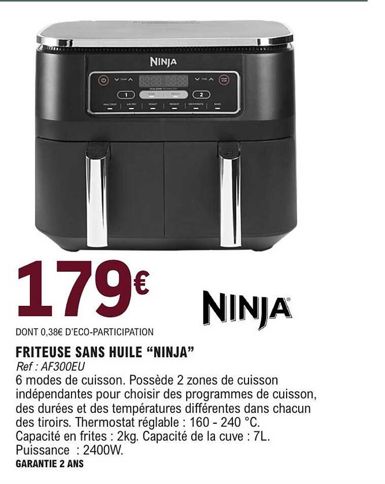 NINJA FRITEUSE SANS HUILE