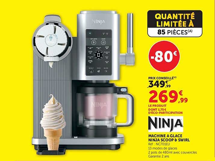 NINJA MACHINE A GLACE NINJA SCOOP & SWIRL