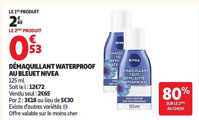 NIVEA DÉMAQUILLANT YEUX EFFICACITÉ WATERPROOF