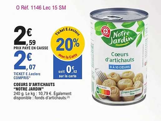 Notre Jardin Coeurs d'artichauts