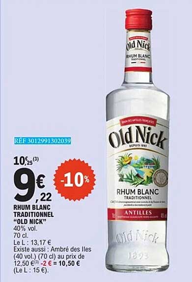 Old Nick Rhum Blanc