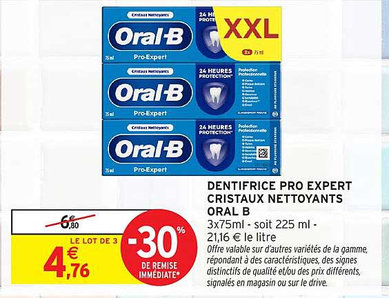 Oral-B Pro-Expert Cristaux Nettoyants
