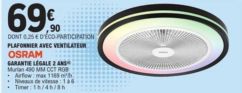 OSRAM PLAFONNIER AVEC VENTILATEUR
