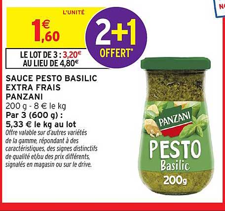 Panzani Pesto Basilic