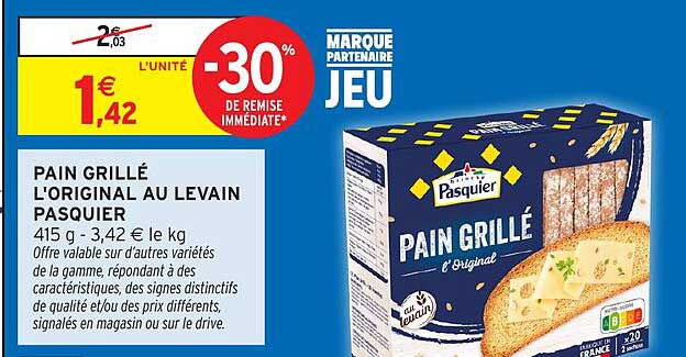 Pasquier Pain grillé