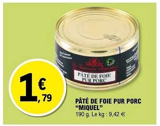 PÂTÉ DE FOIE PUR PORC "MIQUEL