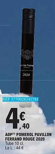 PAVILLON FERRAND ROUGE 2020