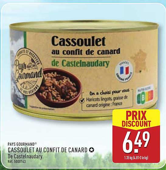 Pays Gourmand Cassoulet au confit de canard