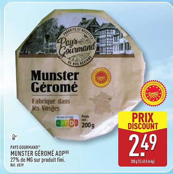 Pays Gourmand Munster Gérômé AOP