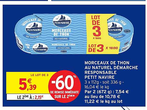 Petit Navire Morceaux de thon