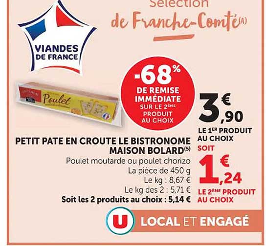PETIT PATE EN CROUTE LE BISTRONOME MAISON BOLARD'S