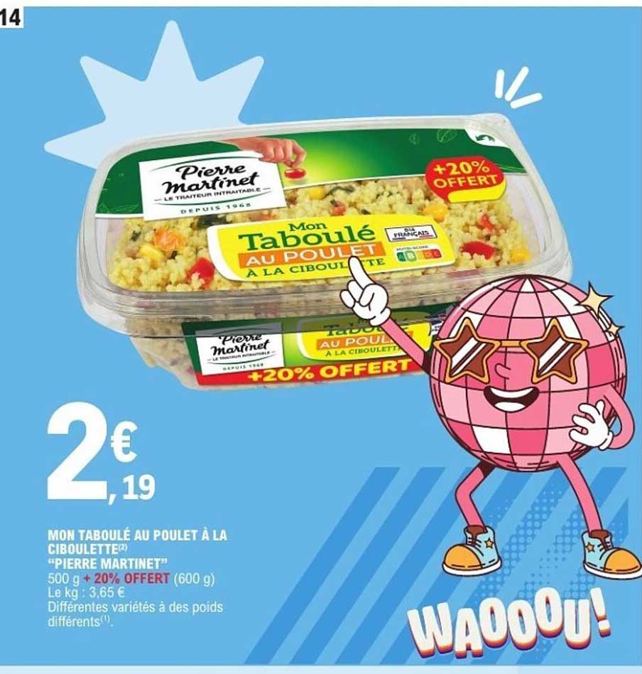 Pierre Martinet Mon Taboulé au poulet à la ciboulette