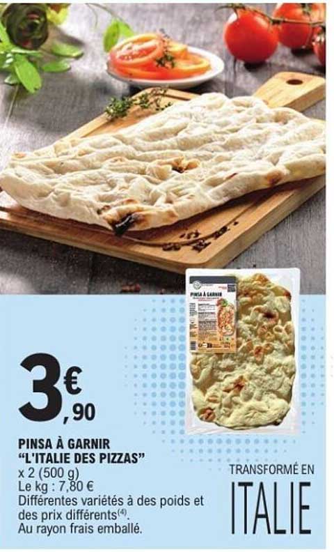 Pinsa à garnir