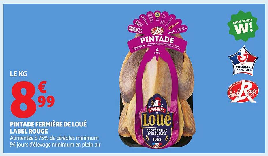 PINTADE FERMIÈRE DE LOUÉ LABEL ROUGE