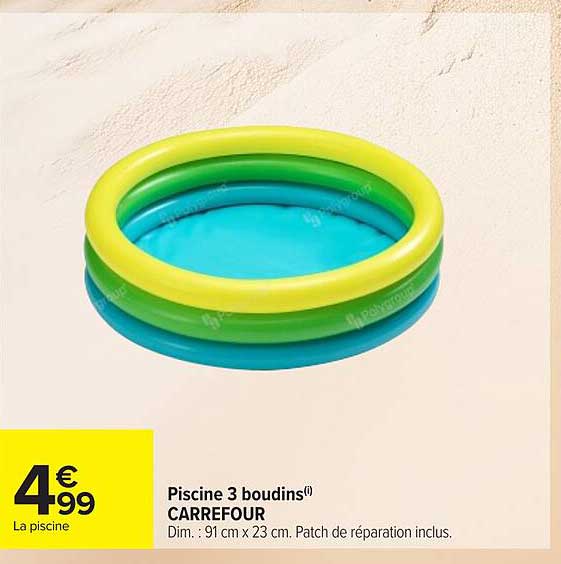 Piscine 3 boudins