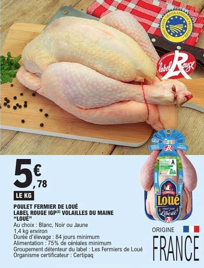 Poulet fermier de Loué