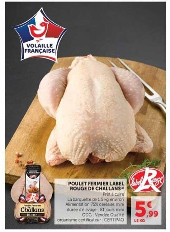 Poulet Fermier Label Rouge de Challans