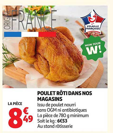 POULET RÔTI DANS NOS MAGASINS