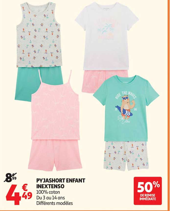 PYJASHORT ENFANT INEXTENSO