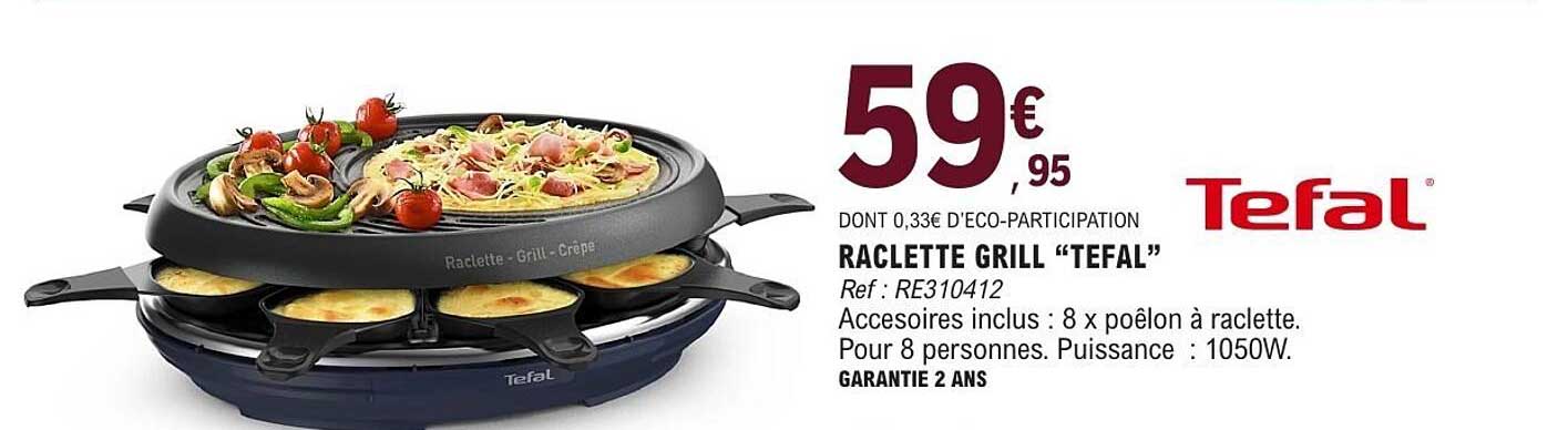 RACLETTE GRILL “TEFAL”