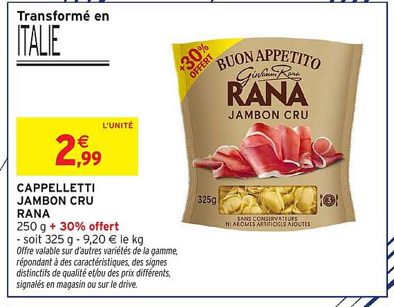 RANA CAPPELLETTI JAMBON CRU