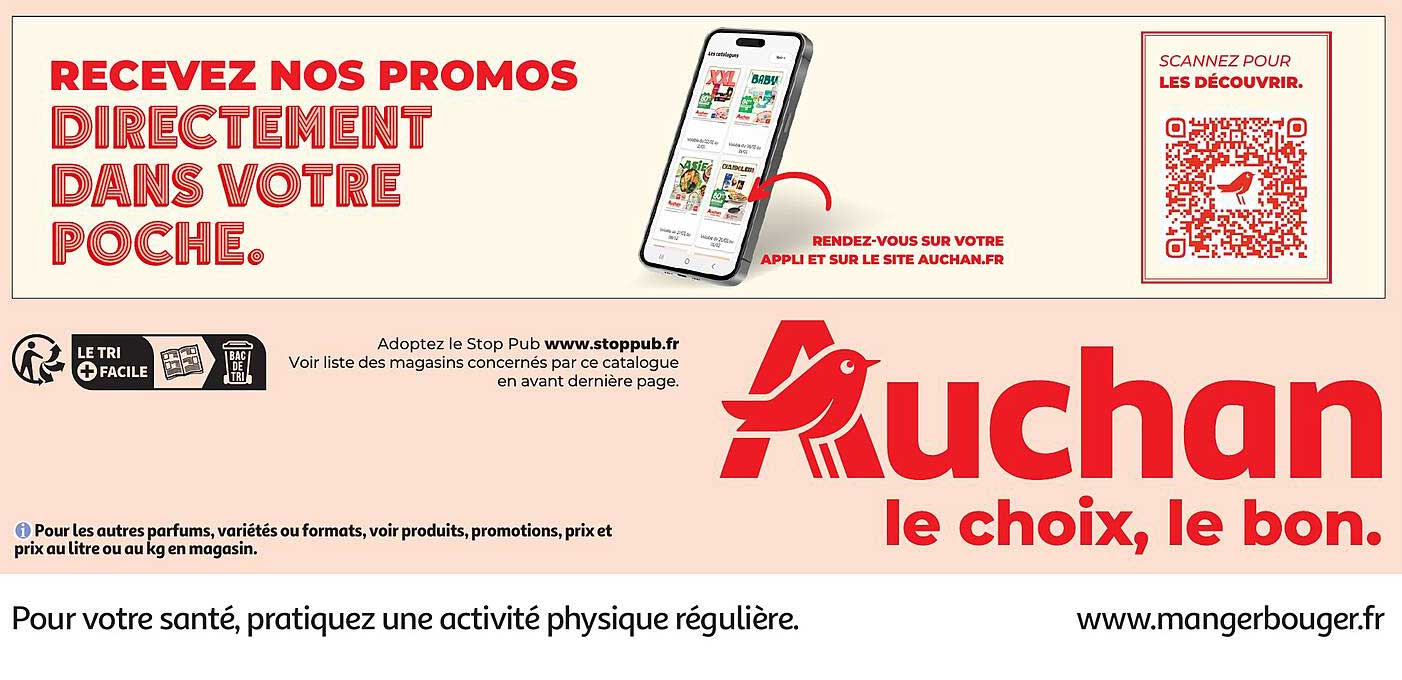 Recevez nos promos directemen