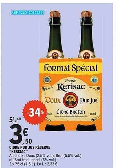 Réserve Kerisac Cidre Breton