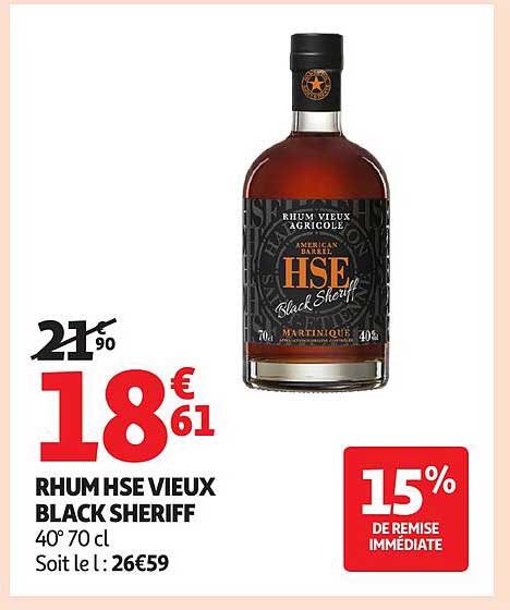 Rhum HSE Vieux Black Sheriff