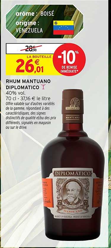 Rhum Mantuano Diplomatico