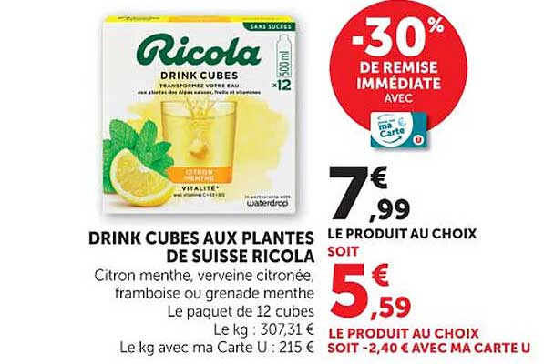Ricola Drink Cubes
