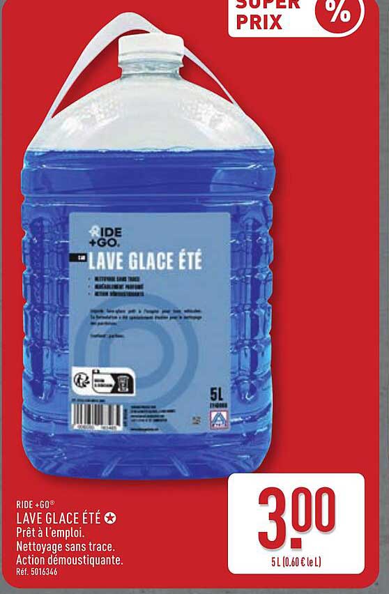 RIDE +GO LAVE GLACE ÉTÉ