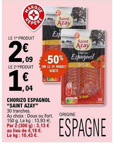 Saint Azay Chorizo Espagnol