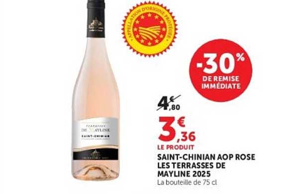 SAINT-CHINIAN AOP ROSE LES TERRASSES DE MAYLUNE 2025