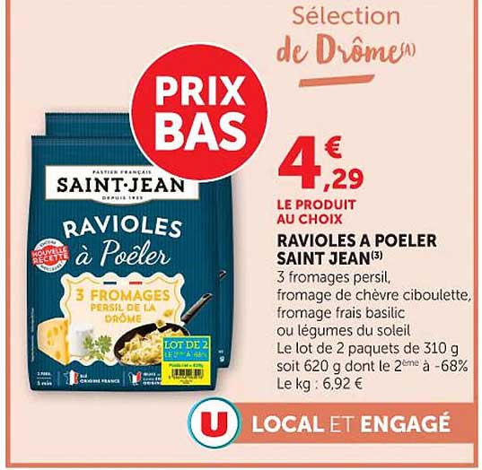 SAINT JEAN RAVIOLES à Poêler