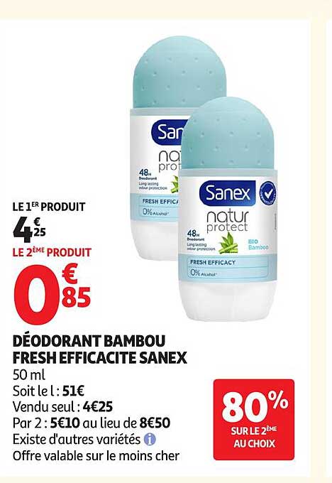 Sanex Fresh Efficacité