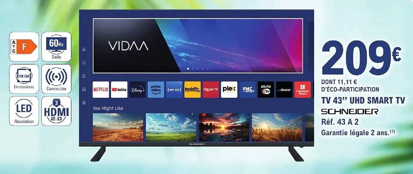 SCHNEIDER TV 43 UHD SMART TV