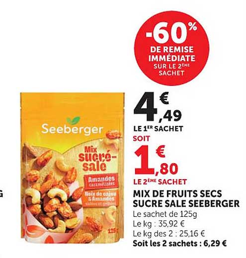 Seeburger Mix sucré-salé