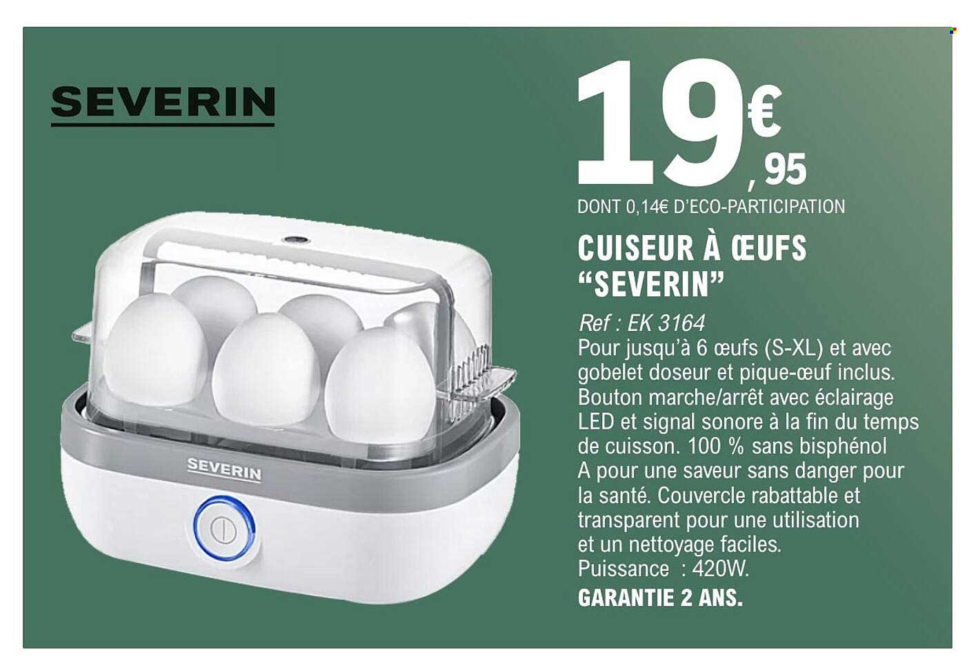SEVERIN CUISEUR À ŒUFS